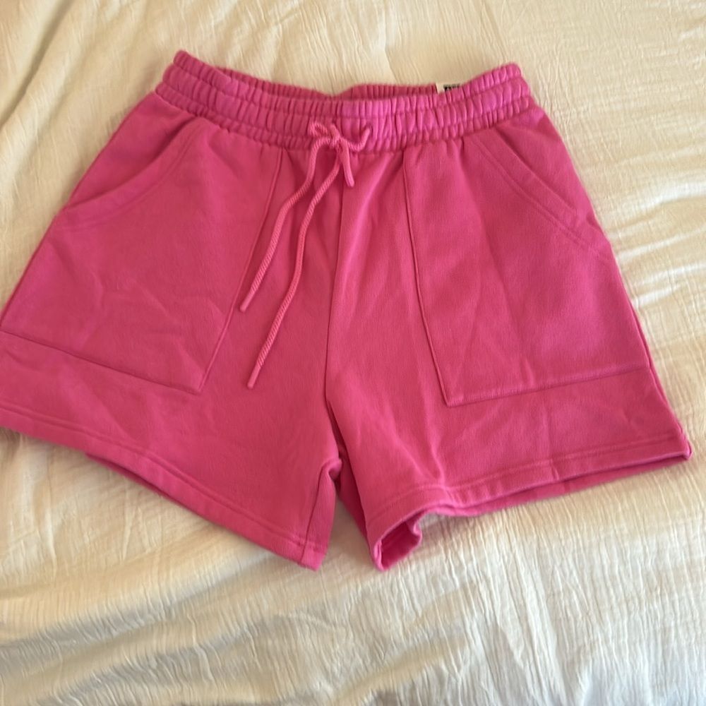 Victoria's Secret PINK Ivy Fleece Classic Shorts, Color Pink, Size Small, NWT